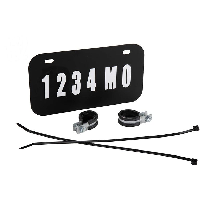 Raider FS-12000 ATV/UTV License Plate Kit with Numbers and Letters Included (7.5 in x 4 in) - Image 1